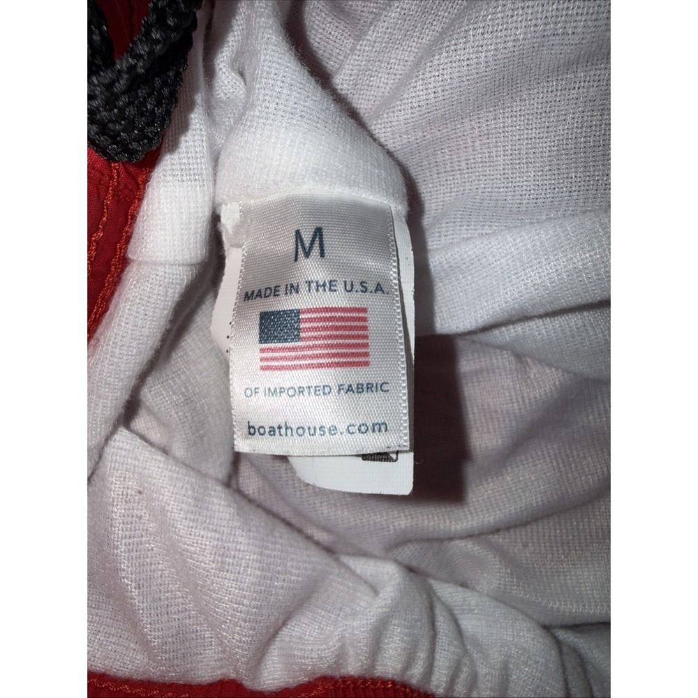 Boathouse vtg Mens Medium‎ Windbreaker Pants Red Nylon Elastic Waist Made In USA - Picture 5 of 9